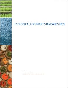 Ecological Footprint Standards 2009 report cover