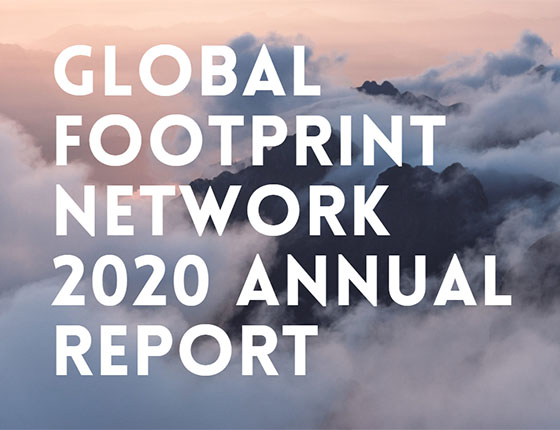 Global Footprint Network 2020 Annual Report cover